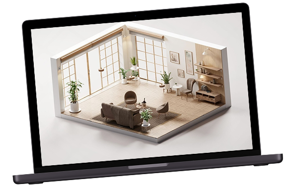 Ноутбук с 3D визуализацией